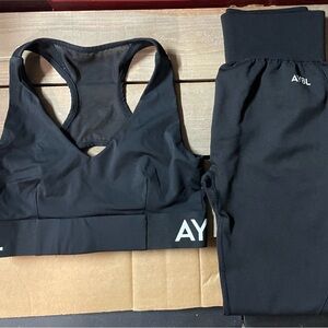 AYBL Black Activewear Top and Leggings